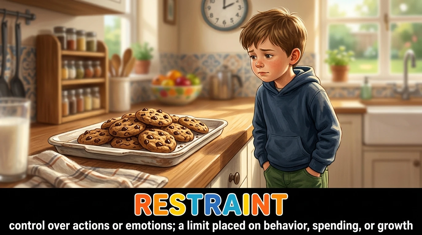 English Illustration for restraint